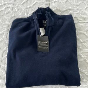 Joseph A Bank 1/4 zip navy
